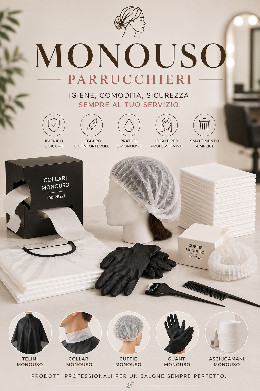 Monouso Parrucchieri