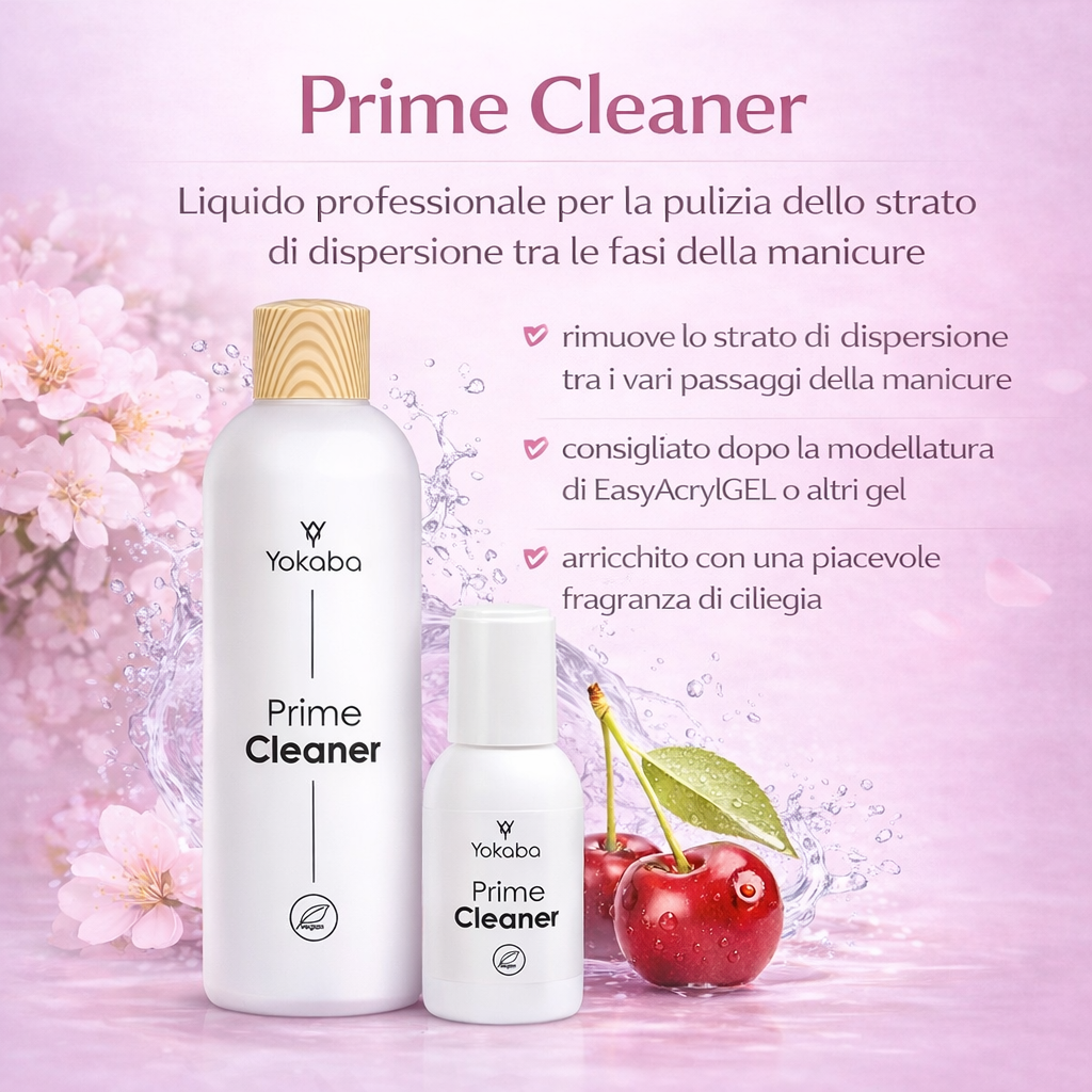 Yokaba Prime Cleaner - Liquido Per Pulizia Dello Strato Di Dispersione Tra Le Fasi Della Manicure