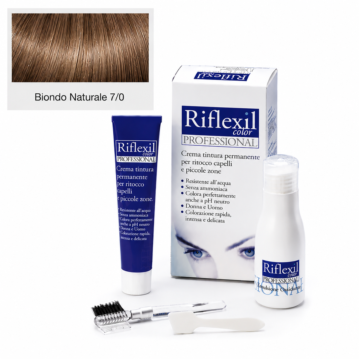 Riflexil Color Professional Crema Tintura Permanente Per Ritocco Capelli E Piccole Zone - Disponibile In 6 Varianti