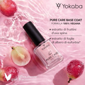 Yokaba PURE CARE Base Coat - Base Levigante E Protettiva Per Smalto Classico 15 ml
