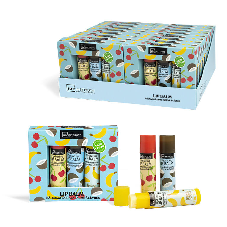 IDC INSTITUTE Trio di balsami labbra Skin Food
