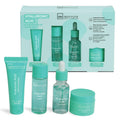 IDC INSTITUTE Kit da viaggio per la cura del viso all'acido ialuronico Detergente , Tonico , Siero , Crema