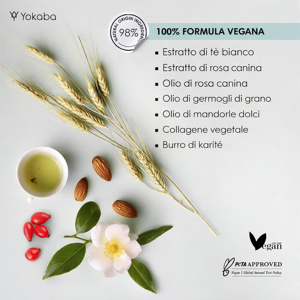 Yokaba White Tea Cream – Crema Corpo E Mani Al Tè Bianco 240 ml