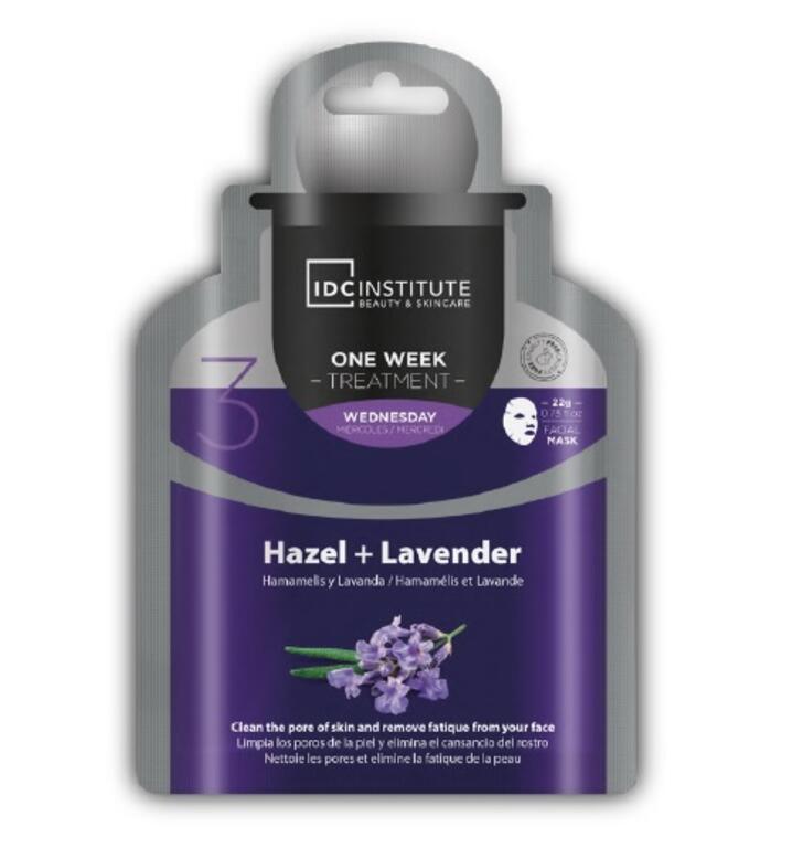 IDC INSTITUTE Maschera viso  all'amamelide e lavanda 22g (mercoledì)