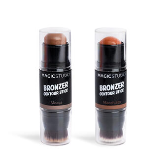 IDC INSTITUTE Magic Studio Bronzer/Contouring  4,5 g con pennello, 2 tonalità Mocha/Macchiato.