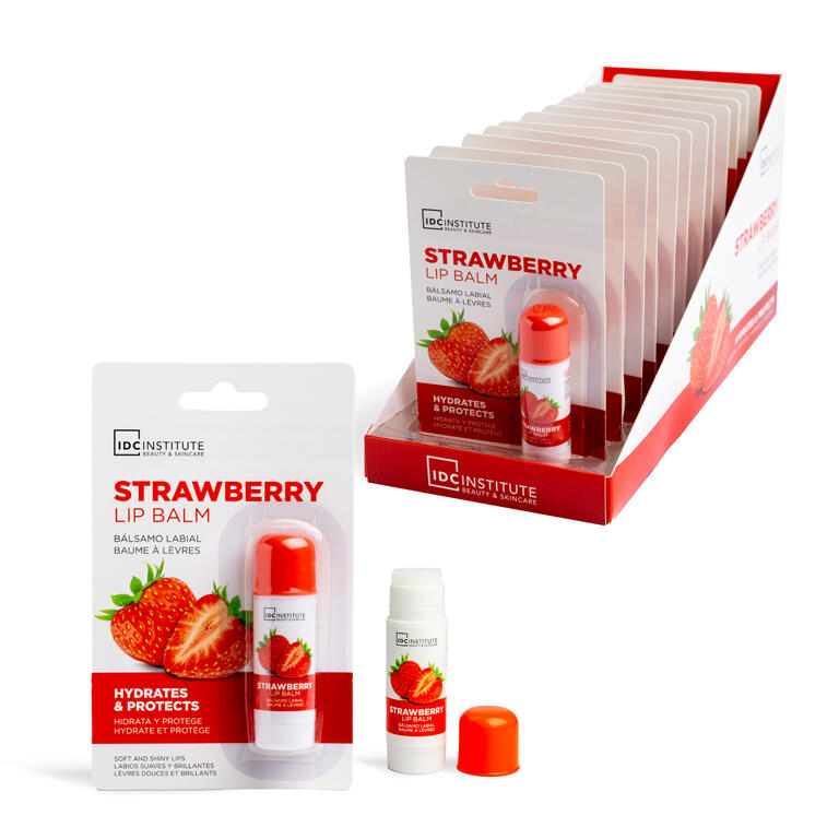 IDC INSTITUTE Balsamo labbra al fragola da 4,5 g.