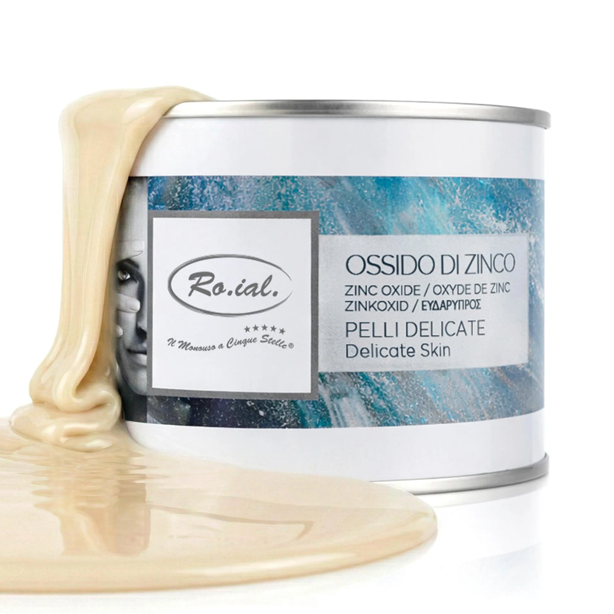 Ro.ial Cera Depilatoria Liposolubile -OSSIDO DI ZINCO - Per Pelli Delicate 400 ml