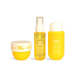 IDC INSTITUTE Set Da Viaggio Radiant Skin Bagnoschiuma, Lozione Corpo , Spray Corpo