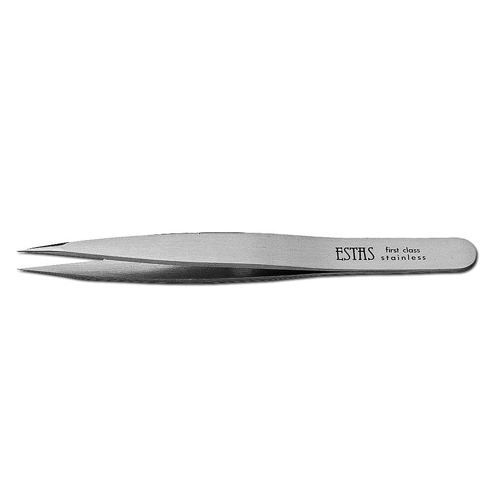 Estas Pinzetta Professionale A Punta In Acciaio Inox