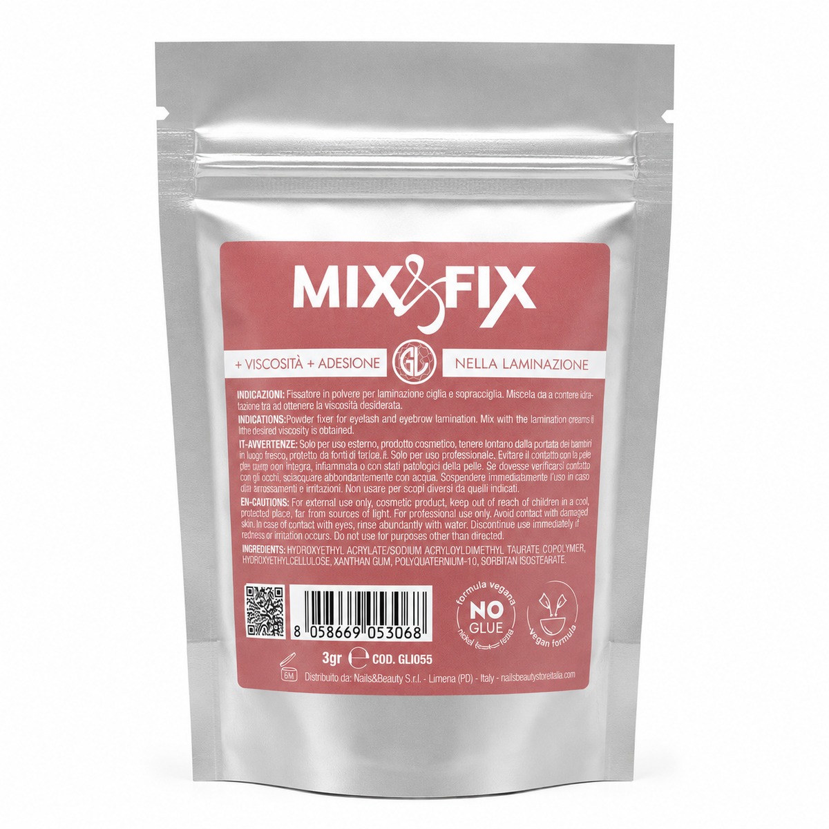 Glamour Lashes Mix Fix Fissatore In Polvere Per Laminazione - 3gr