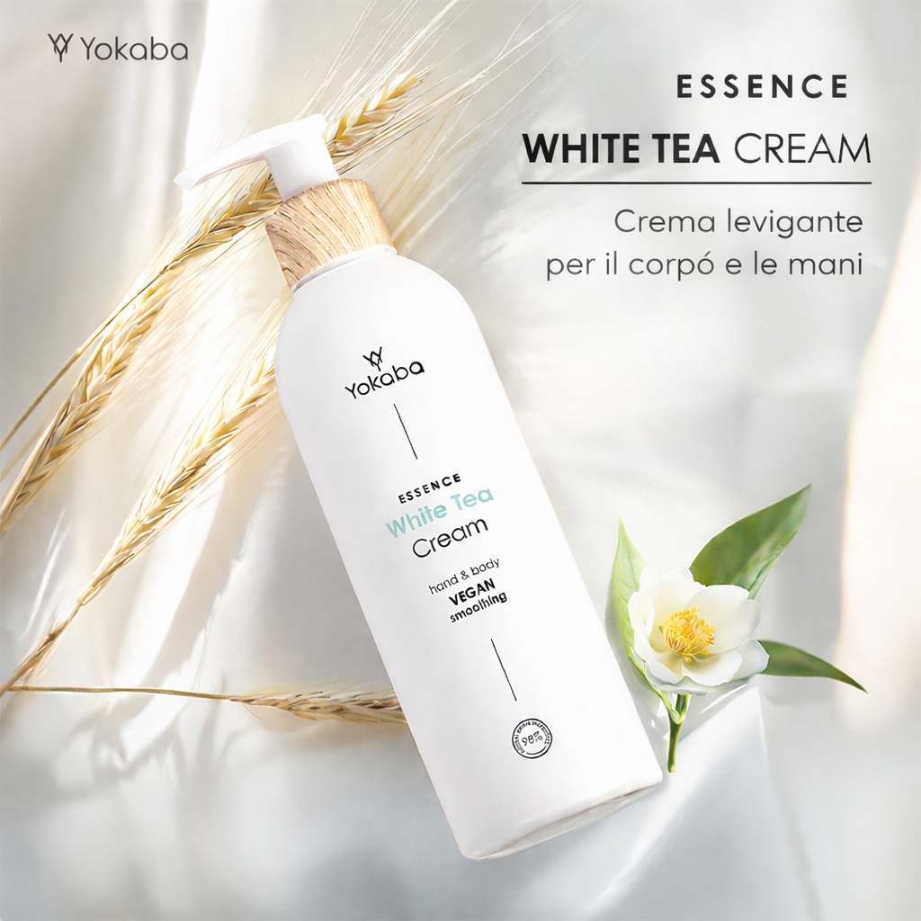 Yokaba White Tea Cream – Crema Corpo E Mani Al Tè Bianco 240 ml