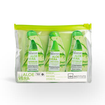 IDC INSTITUTE Set viaggio Gel doccia , lozione corpo , gel lenitivo