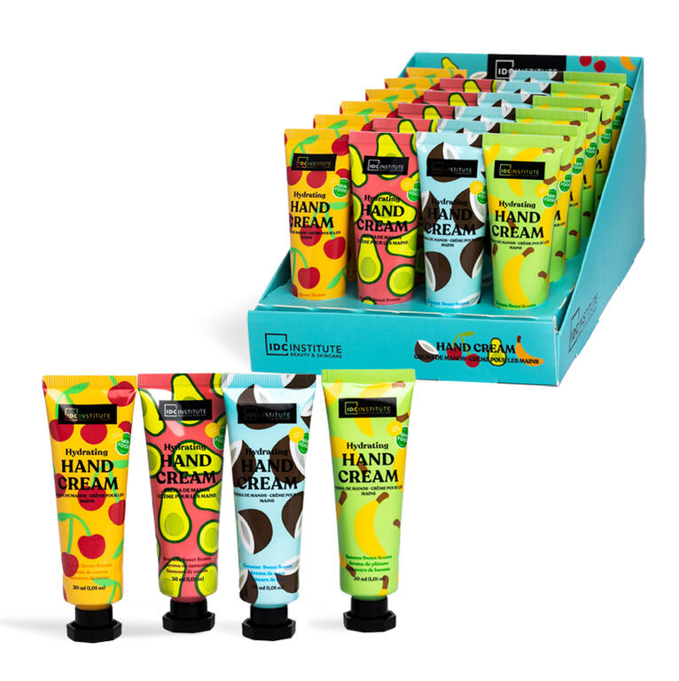 IDC INSTITUTE Crema mani Skin Foods 30 ml 4 profumazioni assortite