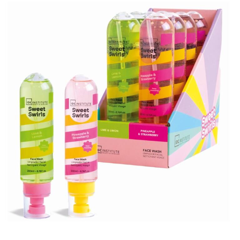 IDC INSTITUTE Sweet Swirls Detergente viso assortito da 200 ml
