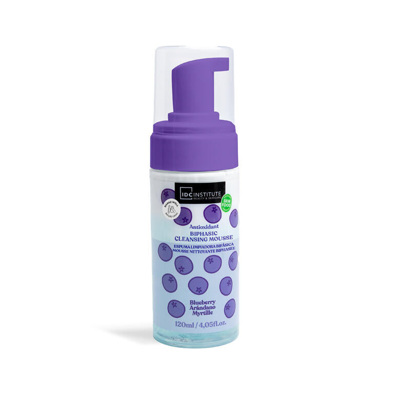 IDC INSTITUTE Mousse detergente Skin Food Detergente viso da 120 ml Mirtillo