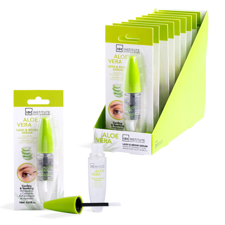 IDC INSTITUTE Siero per ciglia e sopracciglia all'Aloe Vera 12 ml.