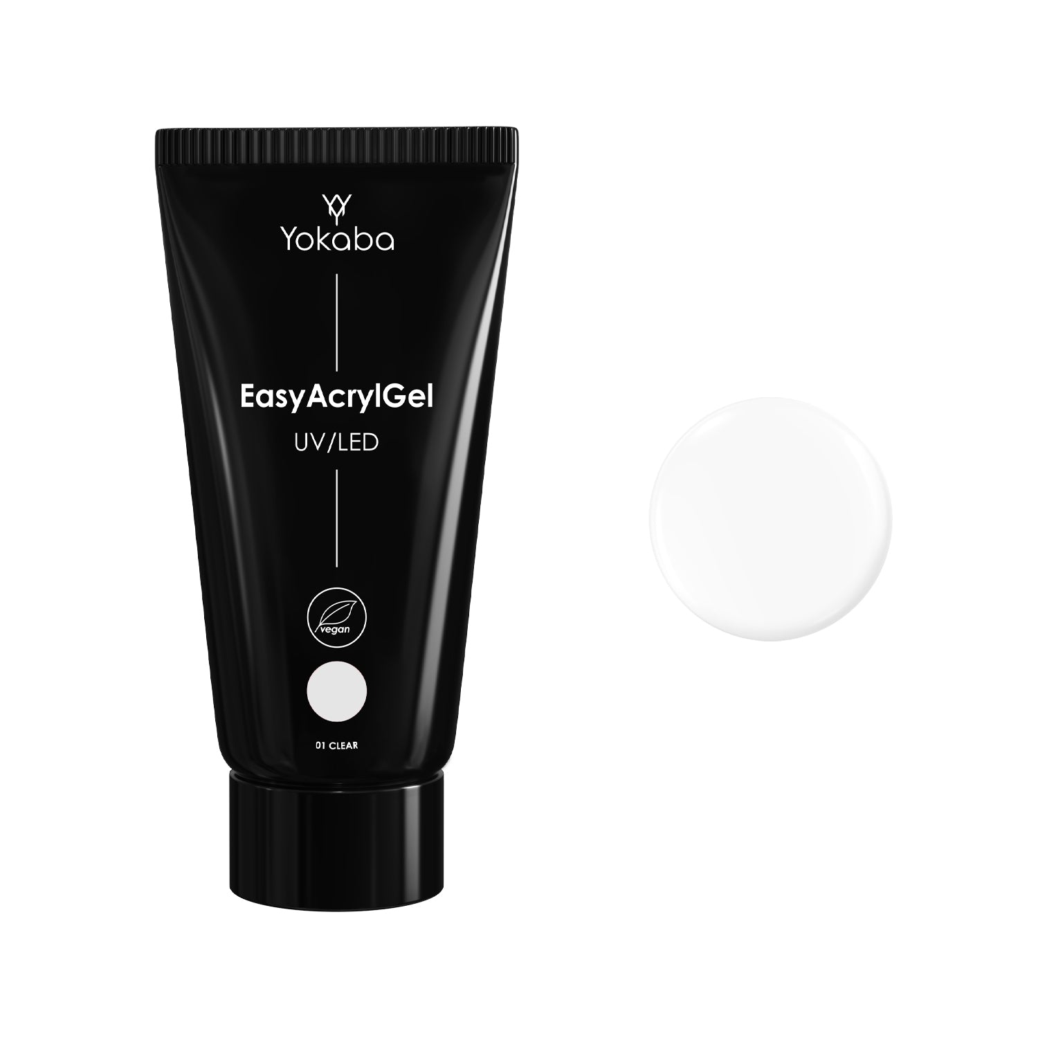 Yokaba Easy Acrylgel UV/LED - Acrygel UV/LED 50 ml - Disponibile in 3 Varianti Di Colori