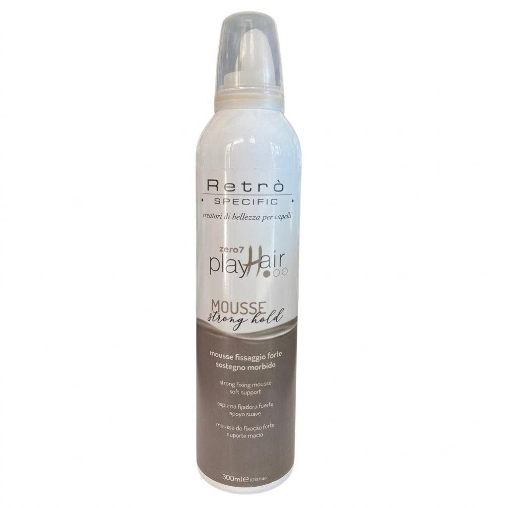 Retrò Professional Play Hair Mousse Strong Hold - 300 ml