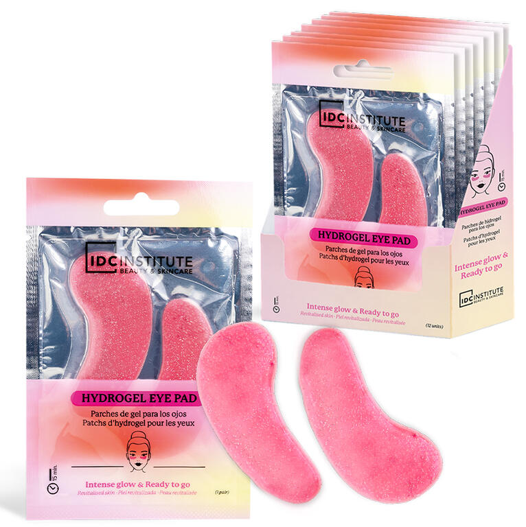 IDC INSTITUTE Maschera Patch contorno occhi idratanti con glitter rosa