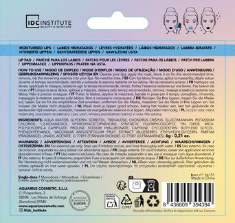IDC INSTITUTE Maschera Patch patch labbra idratanti e glitterati blu
