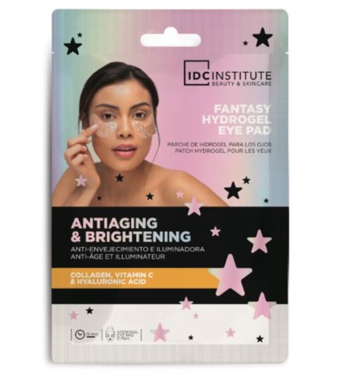 IDC INSTITUTE Maschera Patch monodose in idrogel da 8 g per il contorno occhi, con collagene e vitamina C.