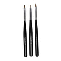 Pro Brow Set Di Pennelli In Setola Naturale - 3 Pezzi