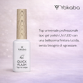 Yokaba QUICK FLASH Top No Wipe - Top Universale Tipo Gel Polish UV/LED Senza Bisogno Di Sgrassare 12 ml