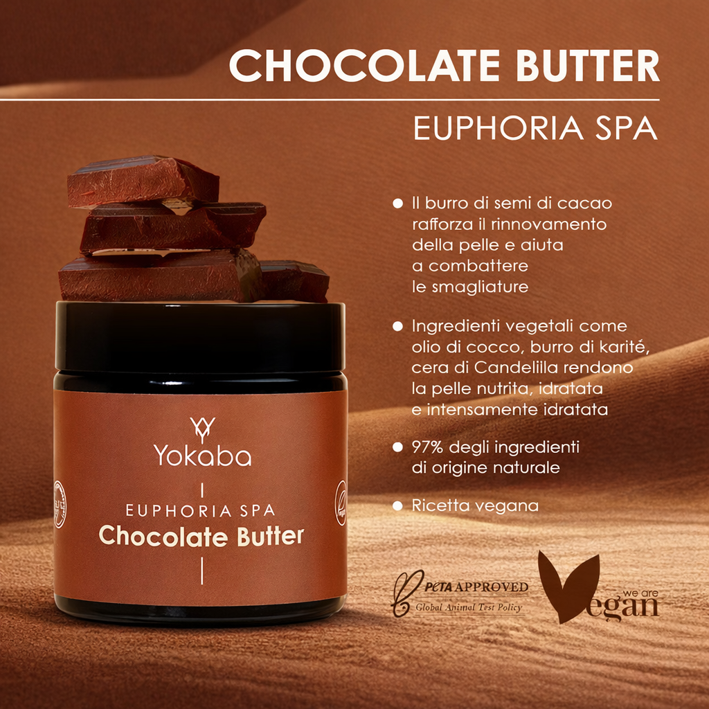 Yokaba Chocolate Butter – Burro per Corpo, Mani E Piedi Al Cioccolato 100 ml