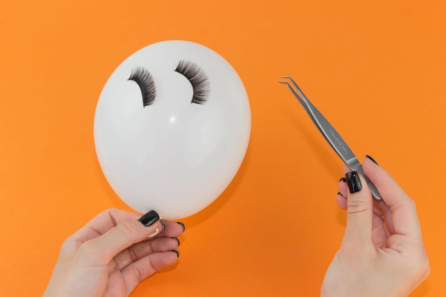 Staleks Pro Lash Brow Professional Eyelash Tweezers Mega Volume