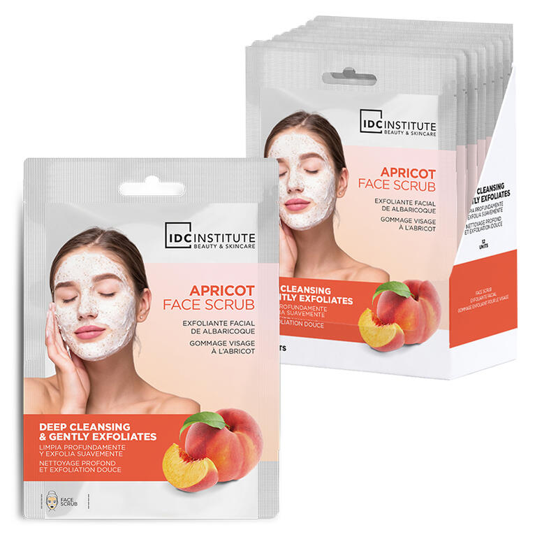 IDC INSTITUTE Mascherina scrub viso al nocciolo di albicocca 15 g