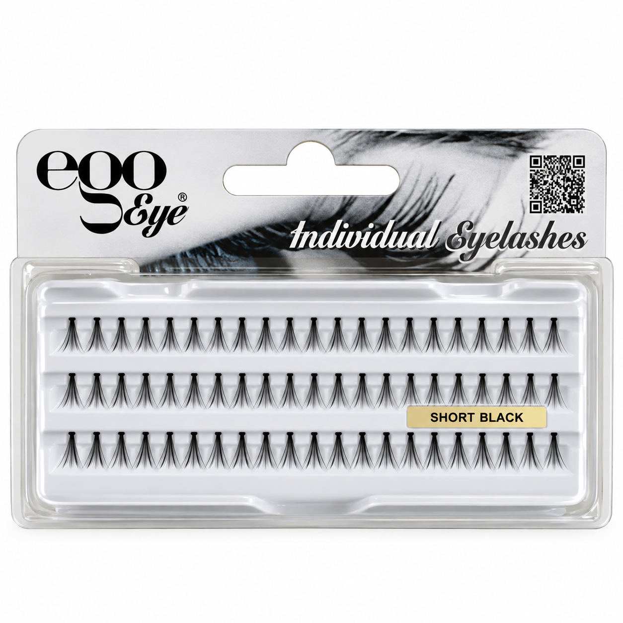 Ego Eye Ciglia Singole Corte 60 Ciuffetti - Short Black 10mm