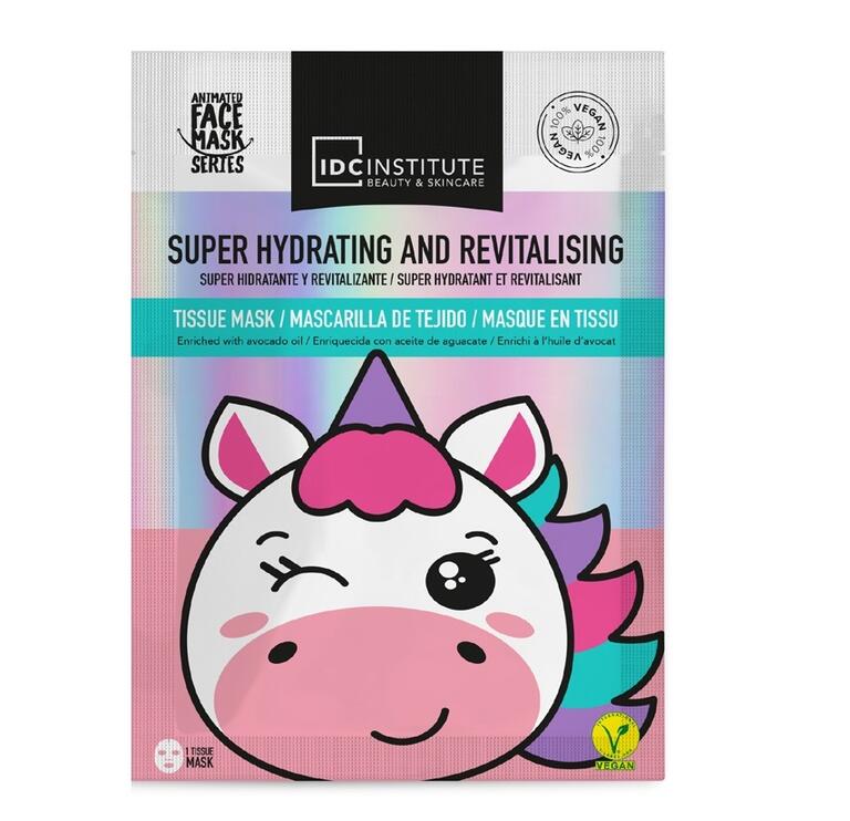 IDC INSTITUTE Maschera in tessuto Super idratante e rivitalizzante unicorn
