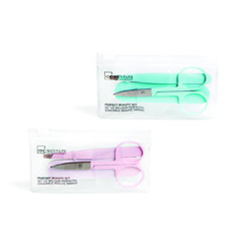 IDC INSTITUTE Set  manicure lima per unghie , forbici e pinzette in acciaio inox