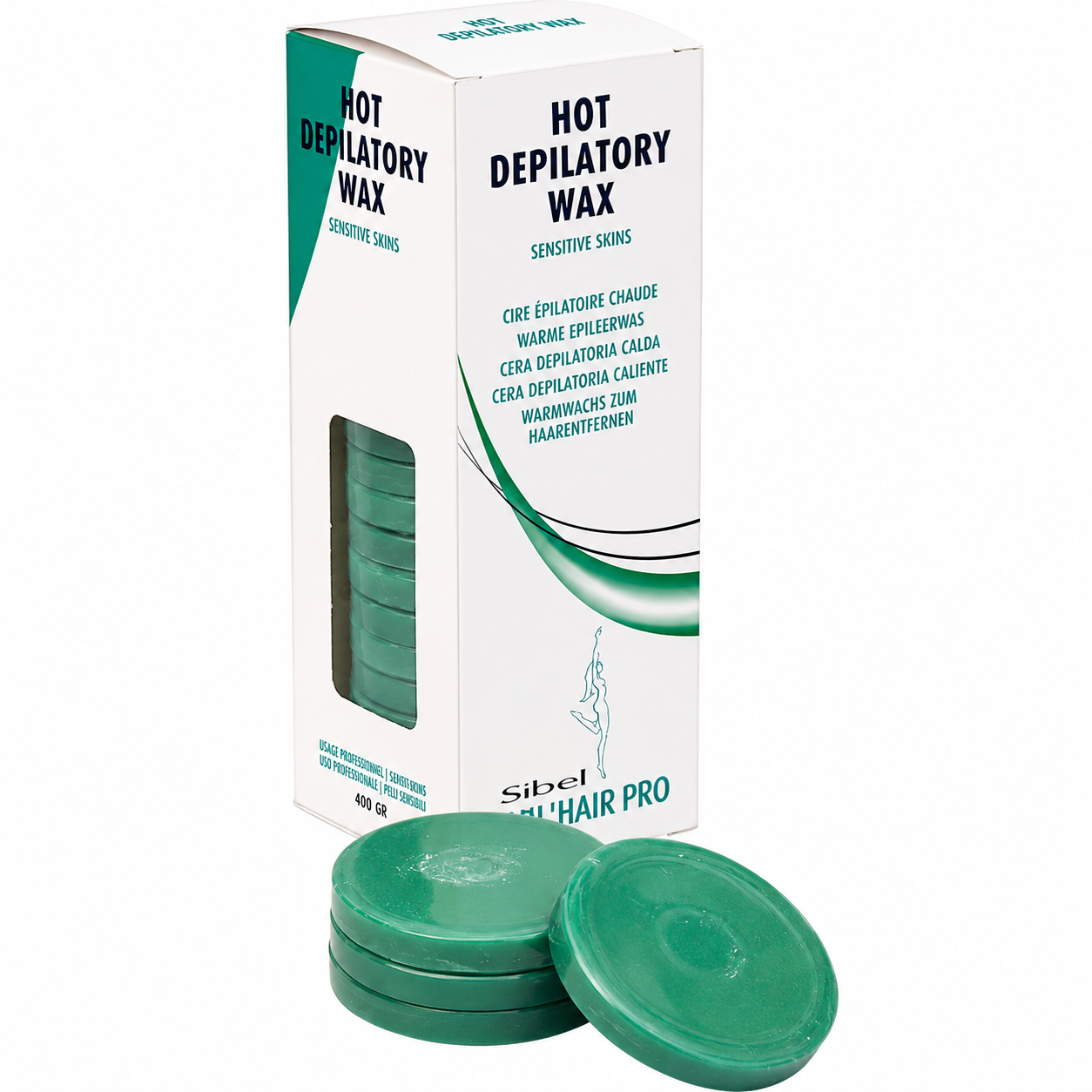 Sibel Hot Depilatory Wax Dischi Per Depilazione Calda Pelli Sensibili - 400 gr