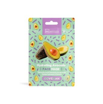 IDC INSTITUTE Maschera in tessuto vegana all'olio di avocado Nutrizione Profonda ed Effetto Anti-Età