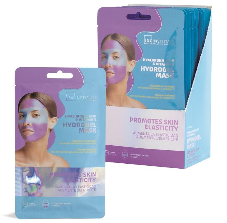 IDC INSTITUTE Maschera viso idrogel con vitamina E e acido ialuronico