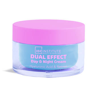 IDC INSTITUTE  Crema Viso giorno e notte  2 in 1 doppio effetto con Acido Ialuronico + Retinolo