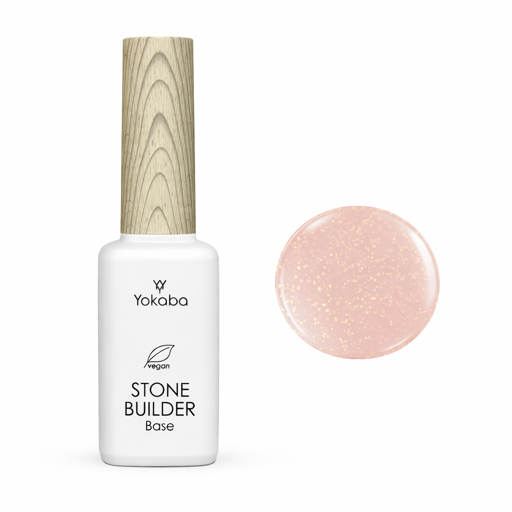 Yokaba STONE BUILDER Base - Base Professionale E Molto Resistente Per Smalto Gel UV/LED 12 ml - Disponibile in 5 Varianti Di Colore