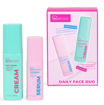 IDC INSTITUTE Set Glissy Crema viso, siero viso,all' acido ialuronico.