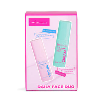 IDC INSTITUTE Set Glissy Crema viso, siero viso,all' acido ialuronico.