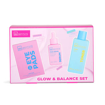 IDC INSTITUTE Set Glissy Hydra Tonico , siero viso, 3 paia di maschere per il contorno occhi.