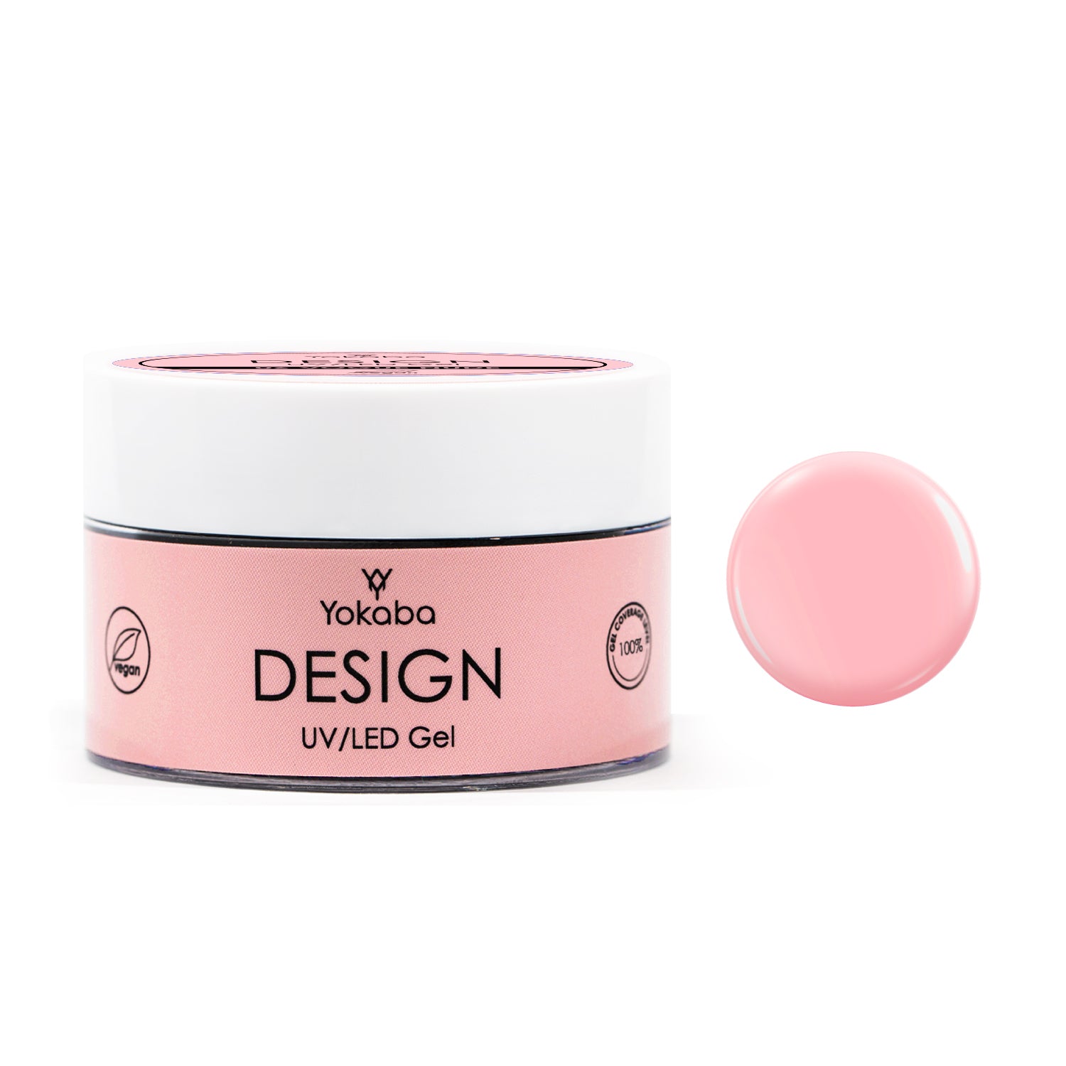 Yokaba DESIGN UV/LED GEL - Gel costruttore UV/LED autolivellante per unghie 50 ml - Disponibile in 9 Varianti Di Colore