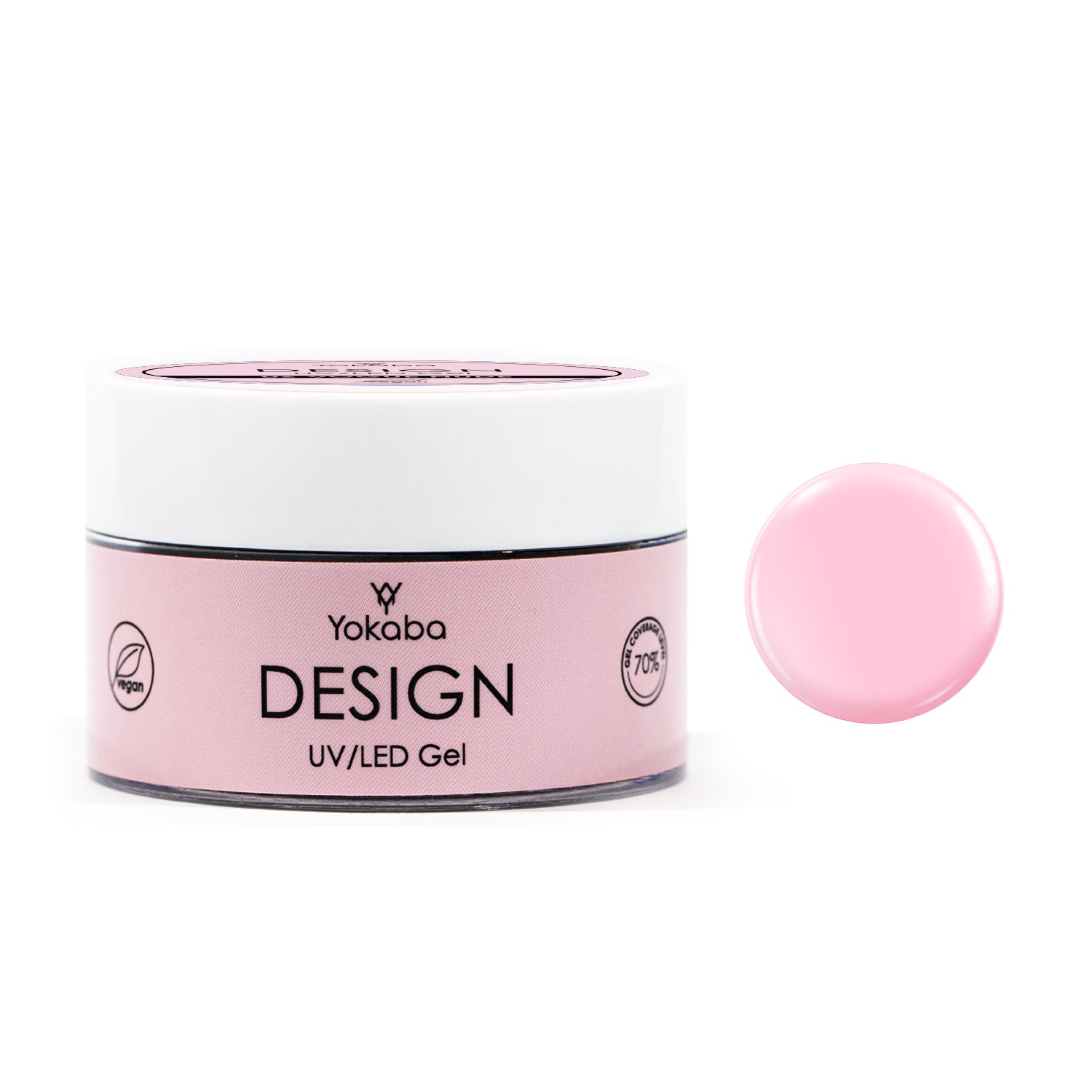 Yokaba DESIGN UV/LED GEL - Gel costruttore UV/LED autolivellante per unghie 50 ml - Disponibile in 9 Varianti Di Colore