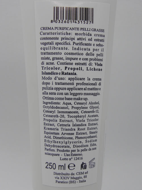 Cem Crema Viso Purificante Pelli Grasse