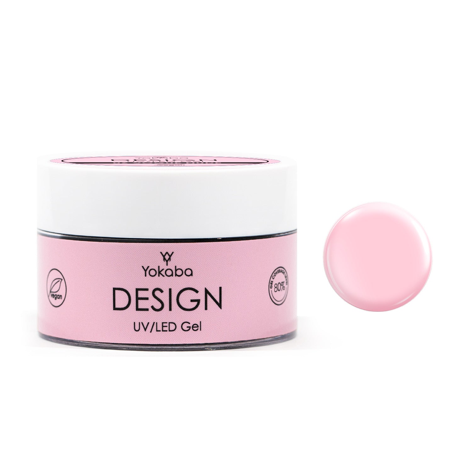 Yokaba DESIGN UV/LED GEL - Gel costruttore UV/LED autolivellante per unghie 50 ml - Disponibile in 9 Varianti Di Colore