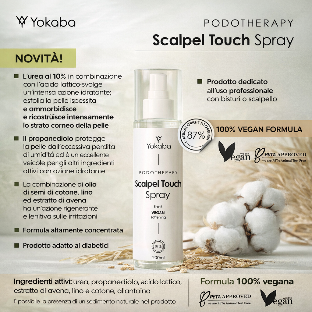 Yokaba Scalpel Touch – Spray Per Duroni, Calli e E Ispessimenti Cutanei 200 ml
