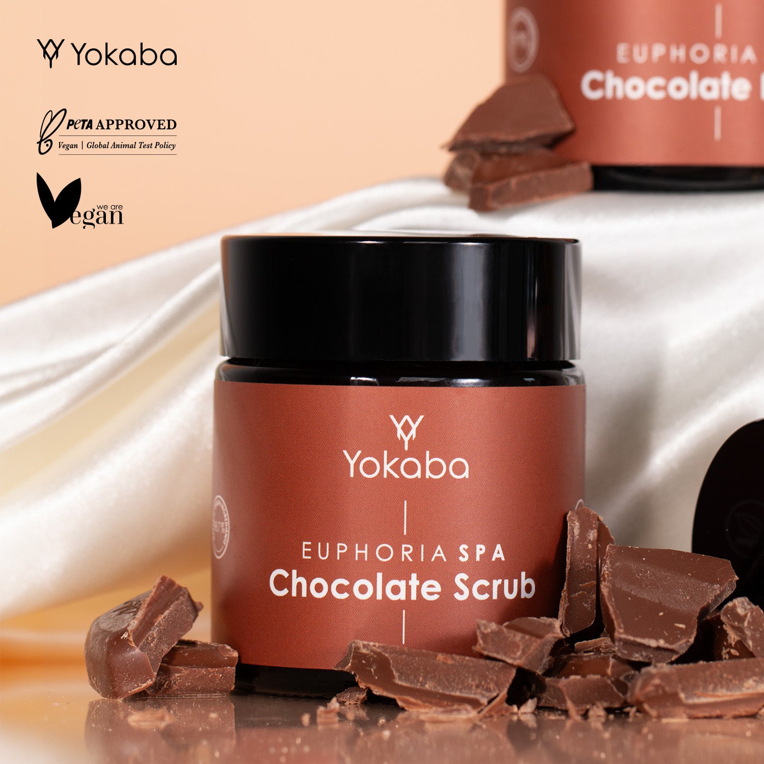 Yokaba Chocolate Scrub – Scrub per Corpo, Mani E Piedi Al Cioccolato 100 ml