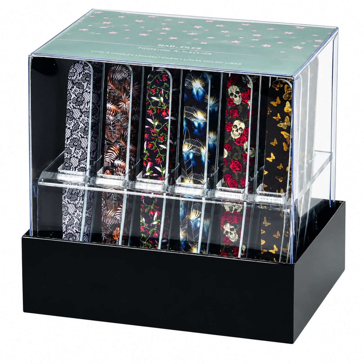 Pinzetta Sopracciglia Punta Obliqua Fantasie Assortite - 24 Pezzi