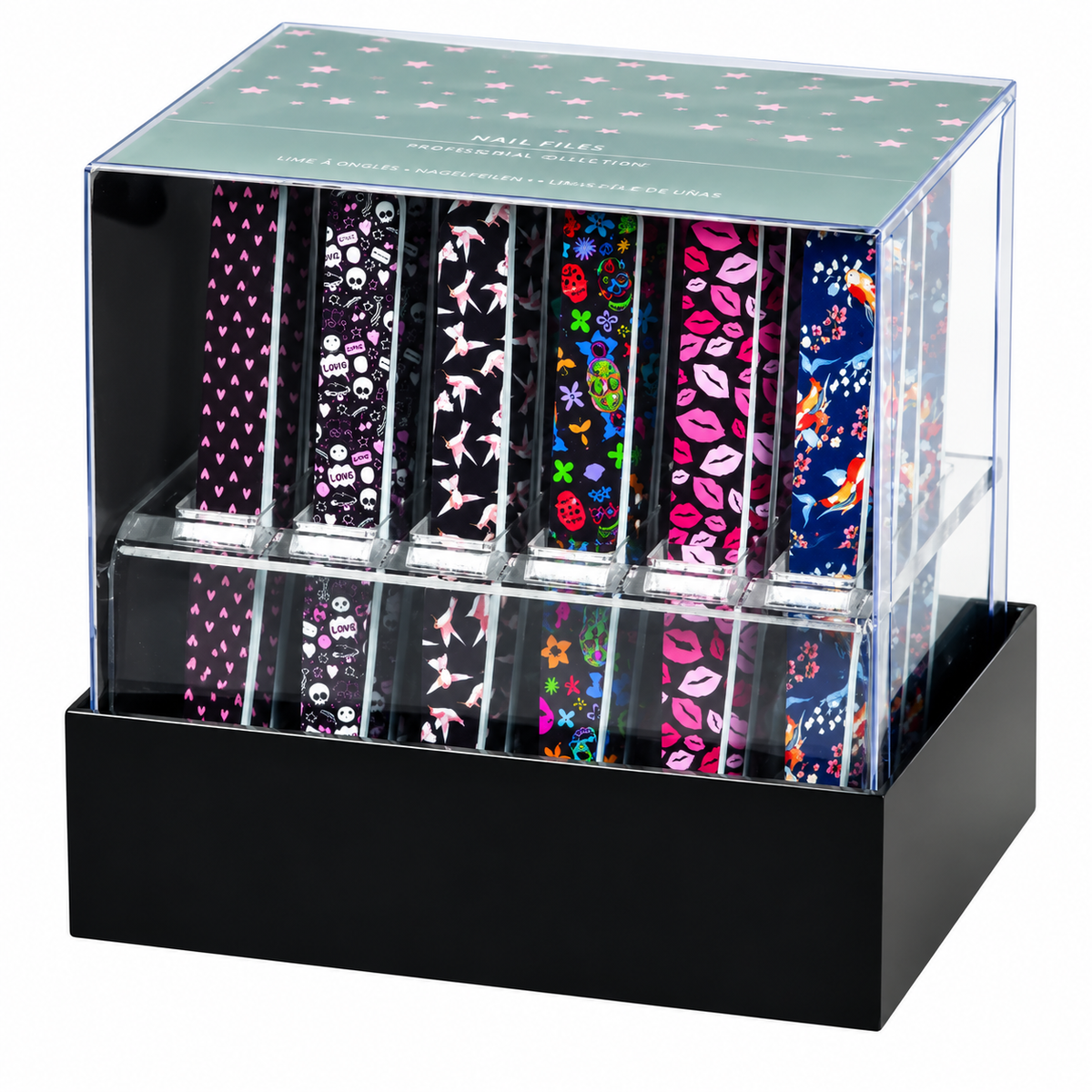Pinzetta Sopracciglia Punta Obliqua Fantasie Assortite - 24 Pezzi