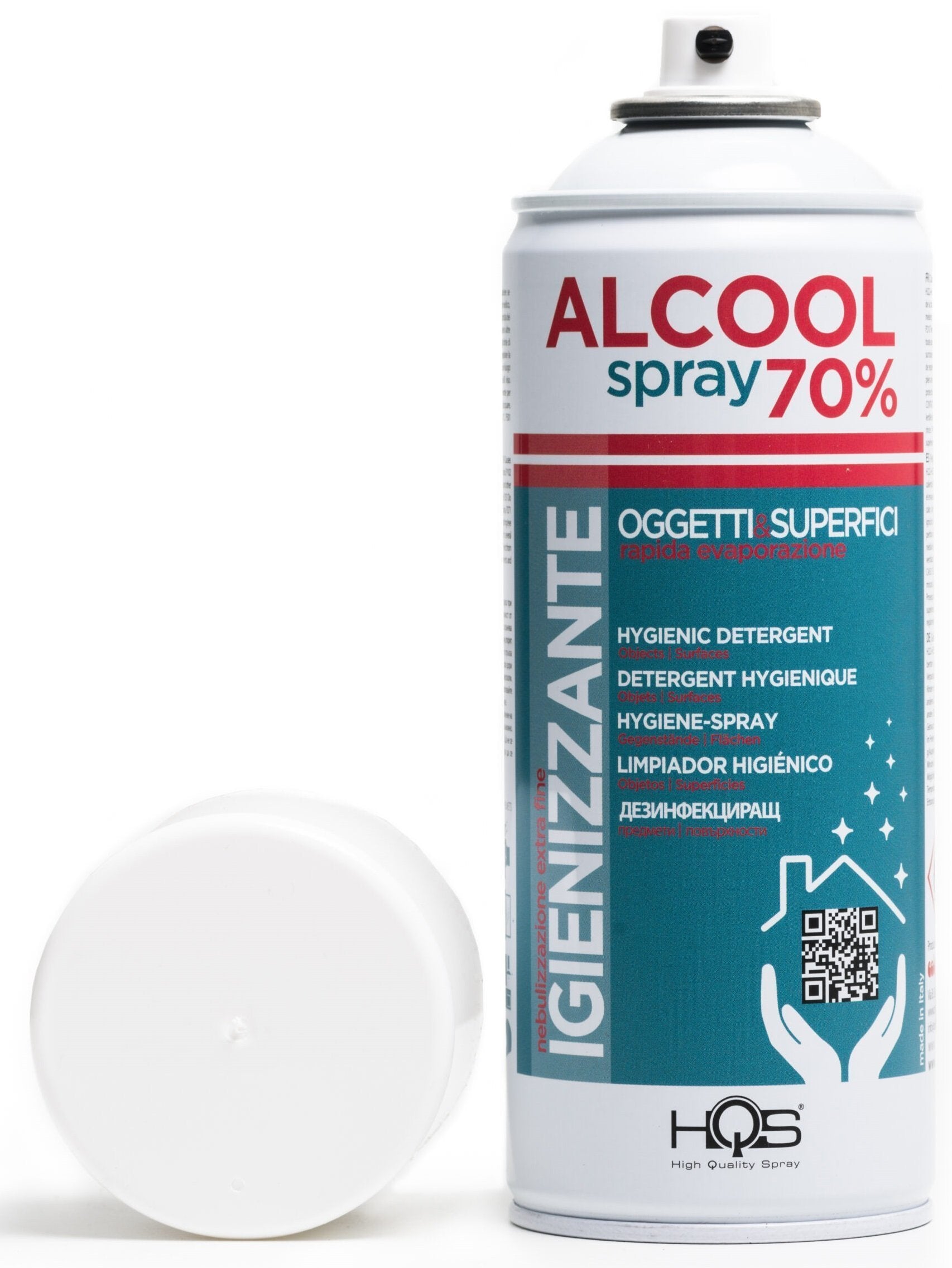 HQS Alcool Spray 70% Nebulizzante Extra Fine Igienizzante - 400 ml